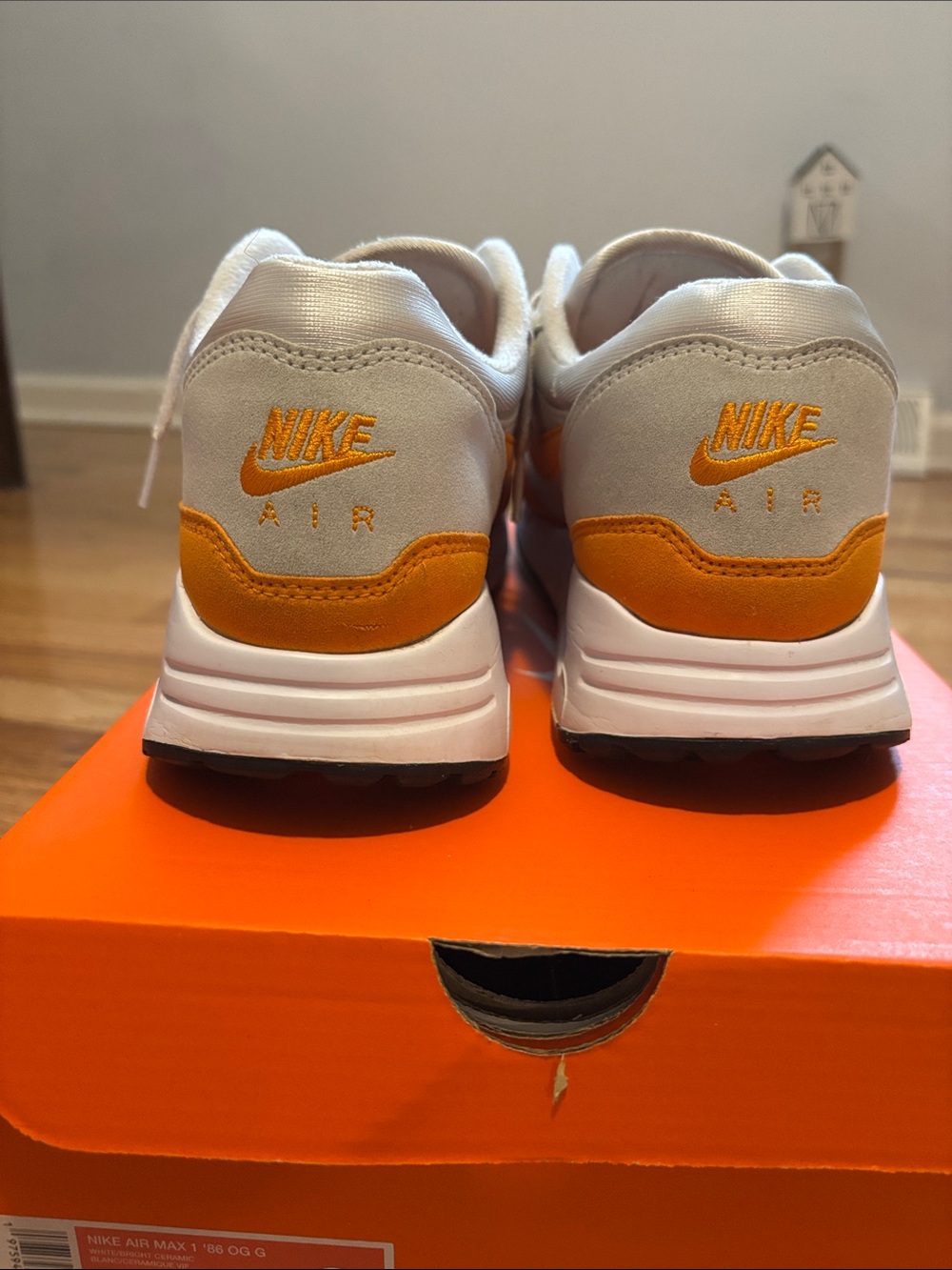Nike Air Max '86 OG golf White and Orange Low-Top Sneakers - Picture 3 of 11